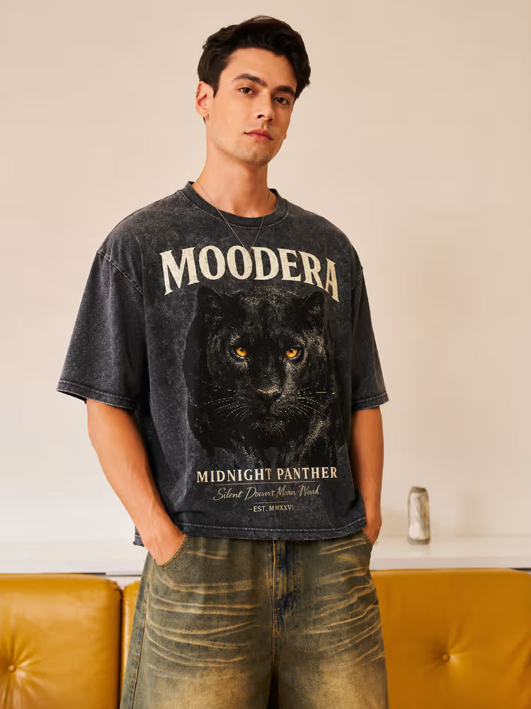 Midnight Panther Boxy Tee